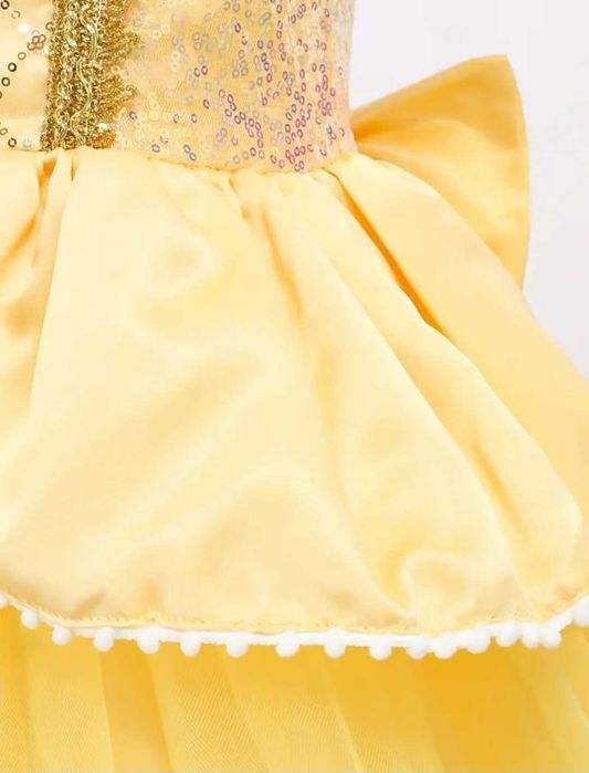 Nowy strój Bella księżniczka Piękna i Bestia, r. 110 przebranie bal