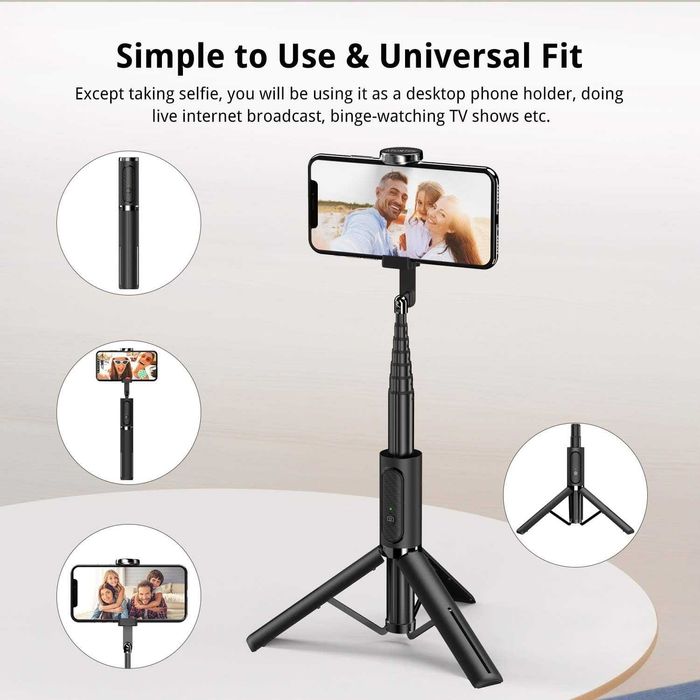 Uchwyt statyw selfie stick tripod do telefonu +pilot 19,5-79,5cm