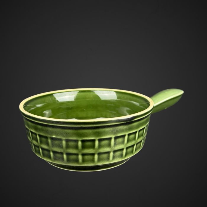 Rondelek garnek porcelit pruszków zielony fason Sylwia kratka B6/070934