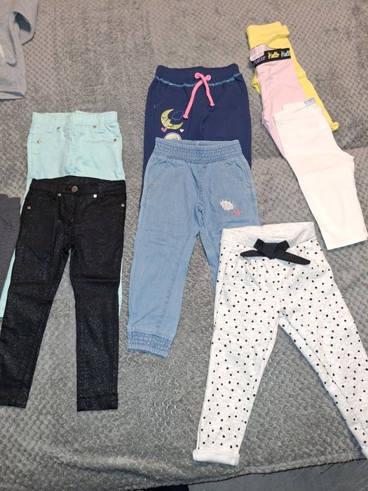 Zestaw komplet paka ubrań dla dziewczynki rozmiar 98