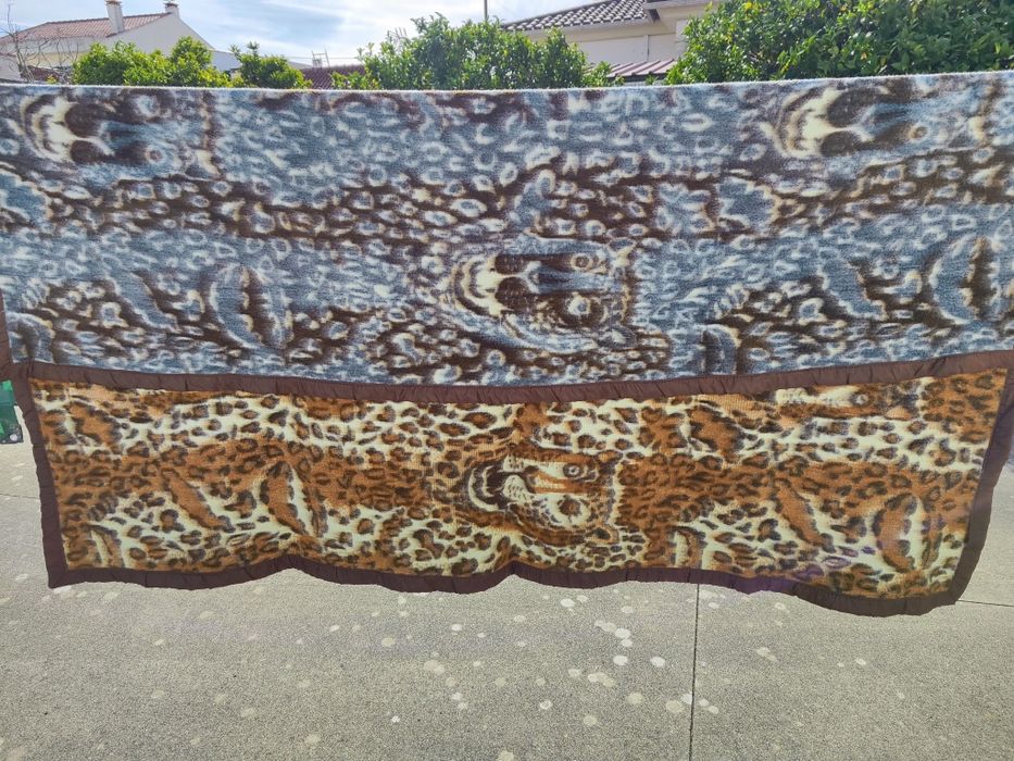 Cobertor de cama de casal de vários tons