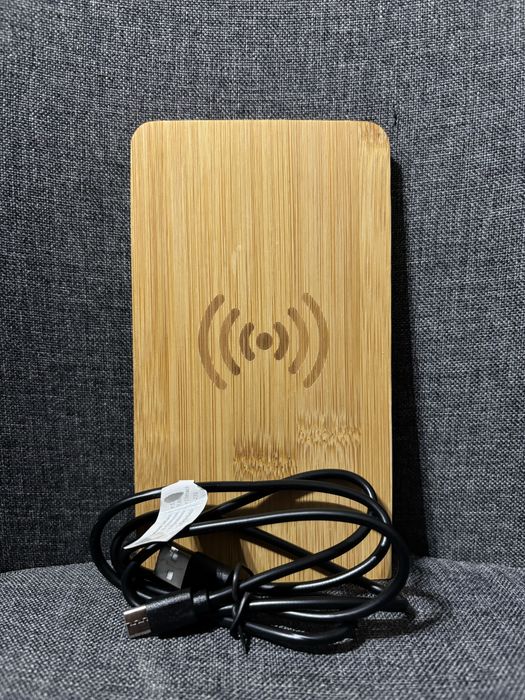 Ładowarka indukcyjna bambusowa Nowa