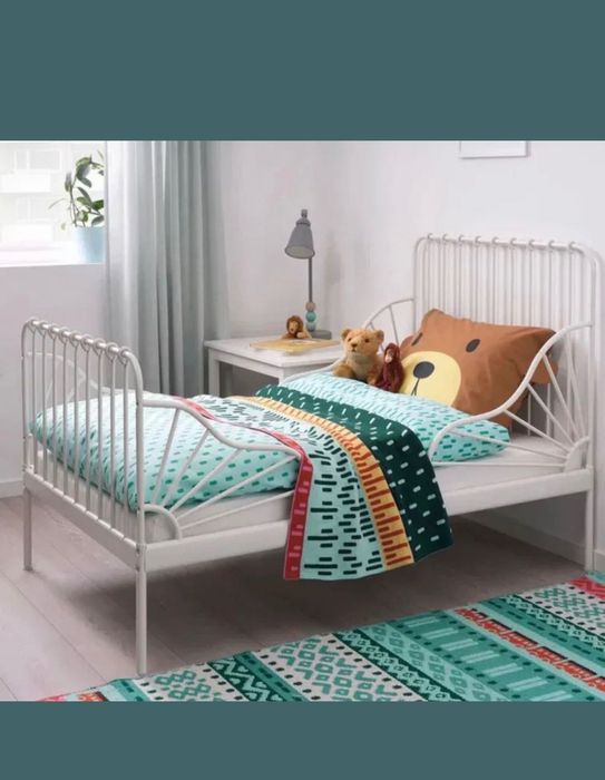 Металеве ліжко ikea  біле СРОЧНО