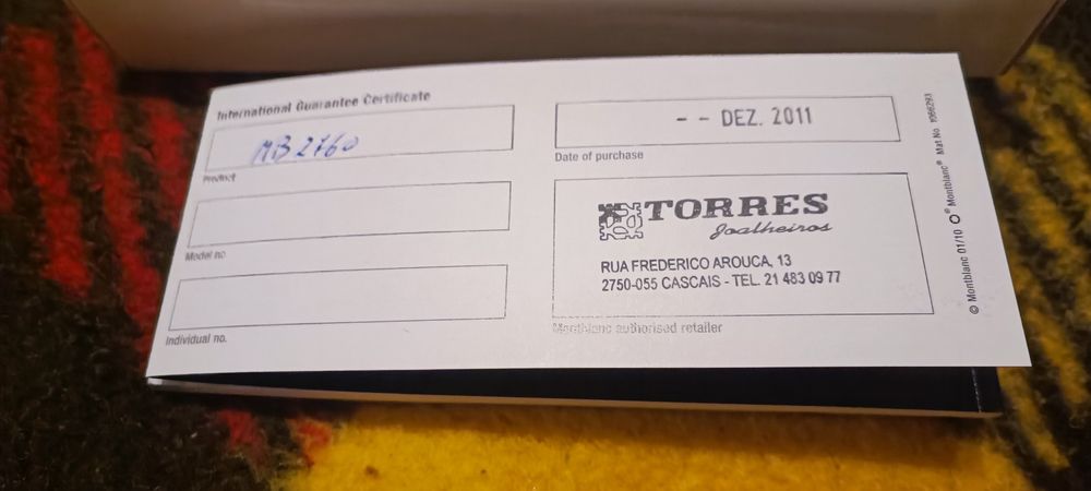 Caneta esferográfica Montblanc Boheme Rouge vintage com detalhes em ou