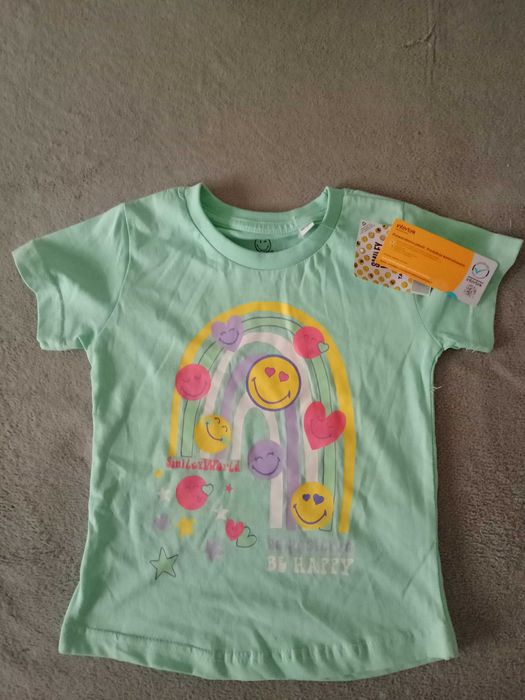 T-Shirt dziewczęcy SMILEY WORLD rozm. 98-104
