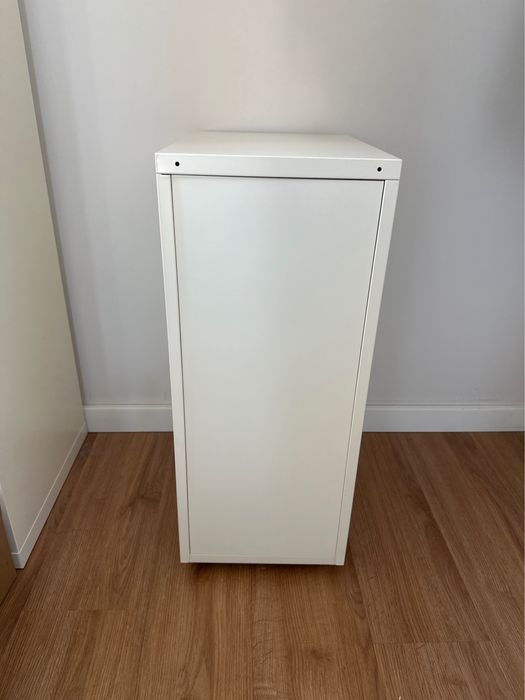 IKEA HELMER bloco de gavetas branco com rodízios