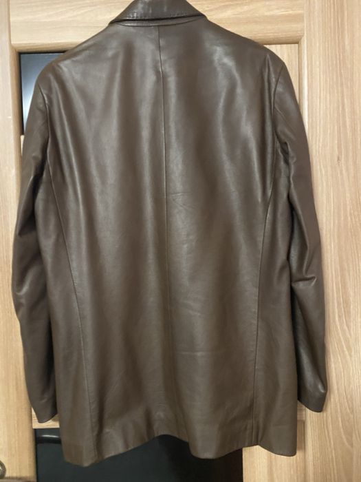 Пиджак кожаный mode in italy Santa Maria винтаж р 52 L