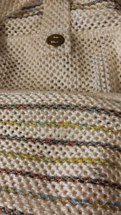 Torebka   z dzianiny , plażowa.