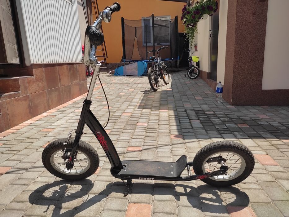 Самокат Двоколісний Sr 2-047 Великі Колеса, Ручне Гальмо