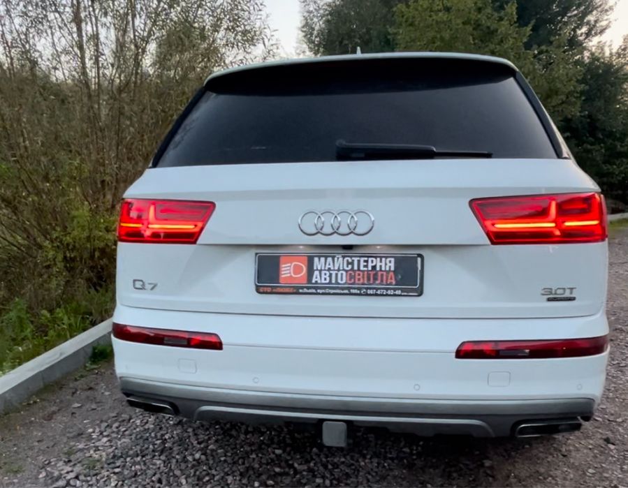 Audi q7 4m фонари ліхтарі переробка ліхтарів плати динамічний поворот