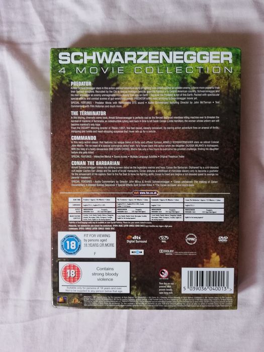 Schwarzenegger - colecção de 4 clássicos em dvd (portes grátis)