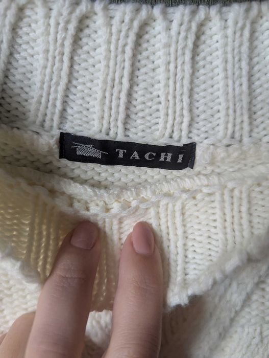 Шерстяний светрик молочного кольору, розмір S-M