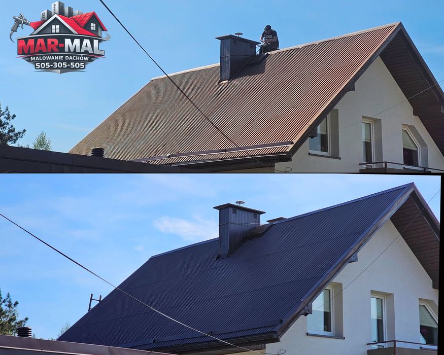 Malowanie natryskowe dachów Kutno mycie kostki. Krośniewice łowicz