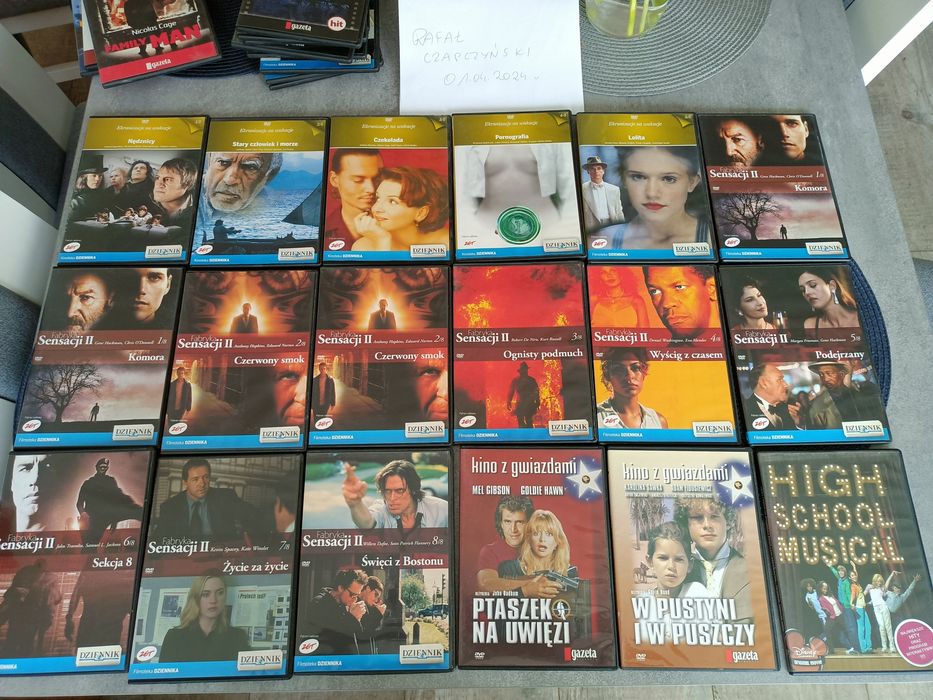 Sprzedam filmy na DVD