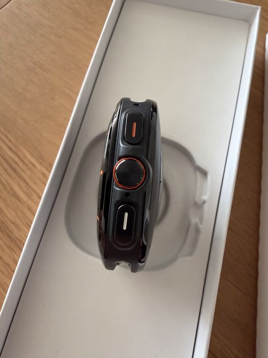 Galaxy Watch Ultra 2025 LTE + 2 Braceletes Borracha Preta e Laranja