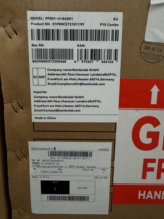 3D-принтер Bambu Lab P1 Series Combo —  НОВИЙ / ГАРАНТІЯ 12 МІС /