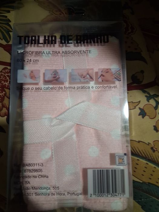 Toalha de banho para cabeça nova, embalada
