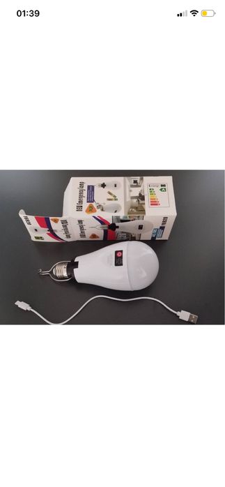 Акумуляторна лампа на USB