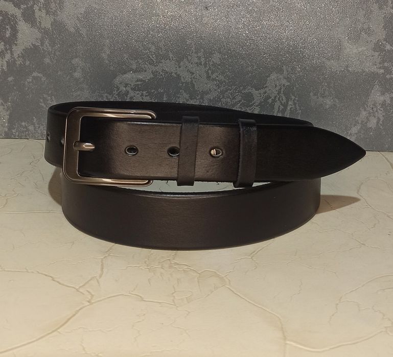 Ремень мужской кожаный пояс ремінь чоловічий шкіряний пасок