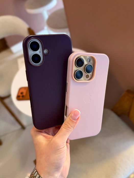 Шкіряний чохол для айфон 16 / 17 про макс чехол для iPhone Pro Max кожа Leather Case MagSafe