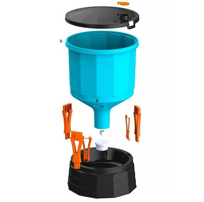 Poidło dla kur automatyczne z przezroczystym zasobnikiem