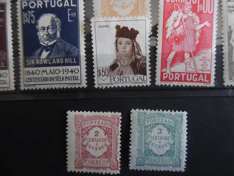 Selos Portugal - Lote de selos NOVOS c/ e s/ charneira e c/ e s/ goma