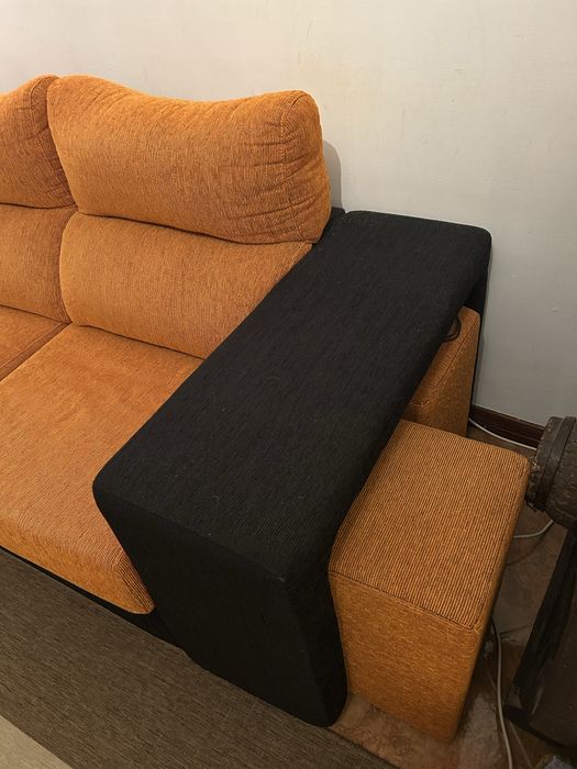 Sofa chaise longue laranja