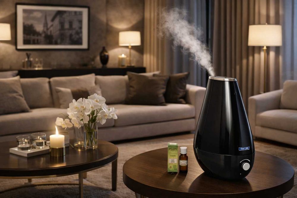 Ultradźwiękowy nawilżacz powietrza z jonizatorem