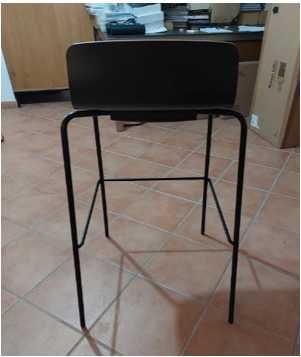 Cadeira de escritório nº 4 - Banqueta DAUPHIN FIORE FI 7596 Preto