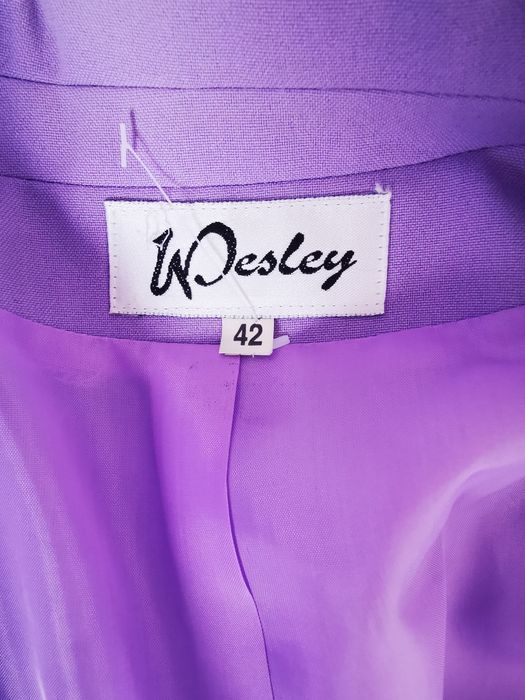 Wesley marynarka żakiet damski wiosenny elegancki klasyczny lila  42 X