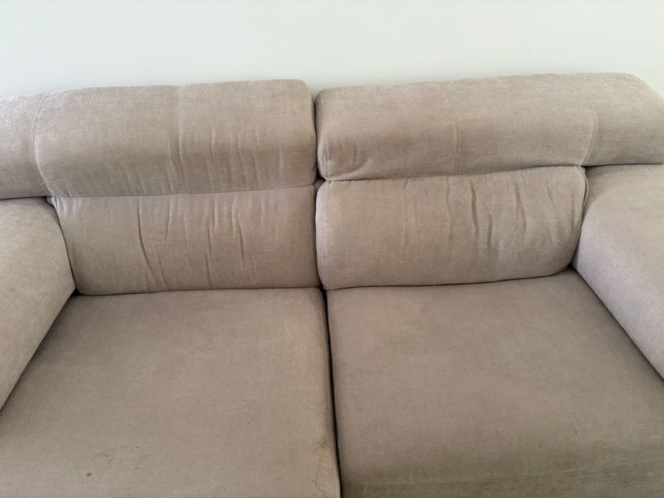 Sofá Cinza com ChaiseLoungue