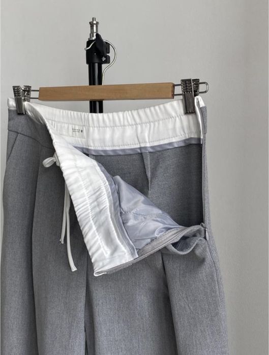 Штани палацо сірі zara xs-s.