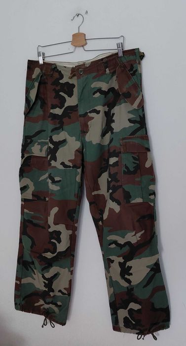 Spodnie wojskowe US Army w kamuflarzu Woodland XXL