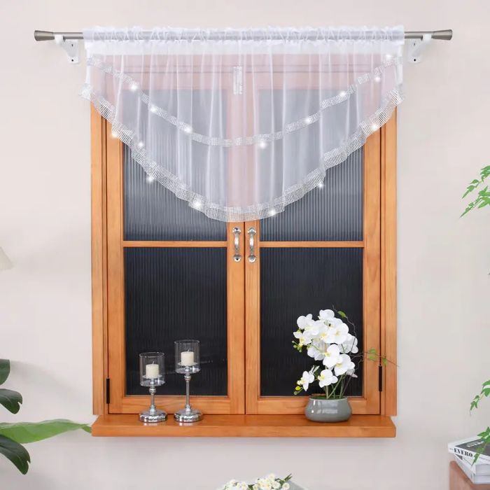 Gotowa firanka z cyrkoniami w EXTRA CENIE