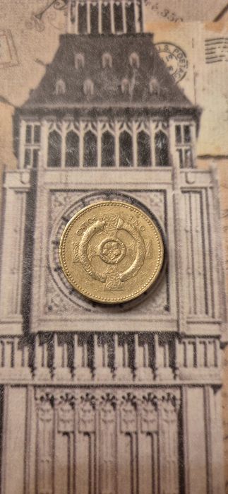 One pound 2001 Krzyż Celtycki