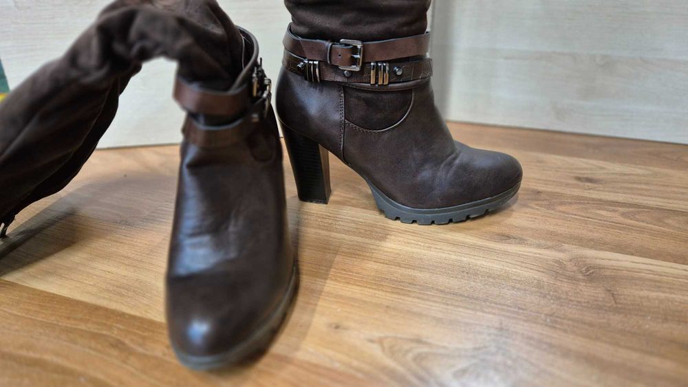 Kozaki damskie wysokie zimowe r38