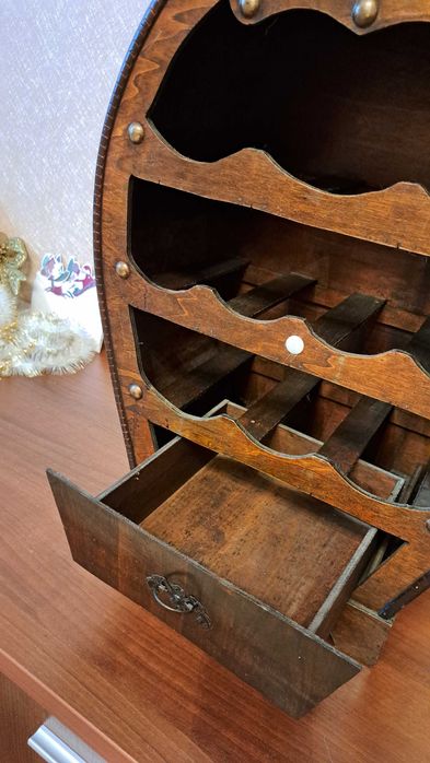 Підставка для вина, декор для дому, подарунок, вінтаж, винний стелаж