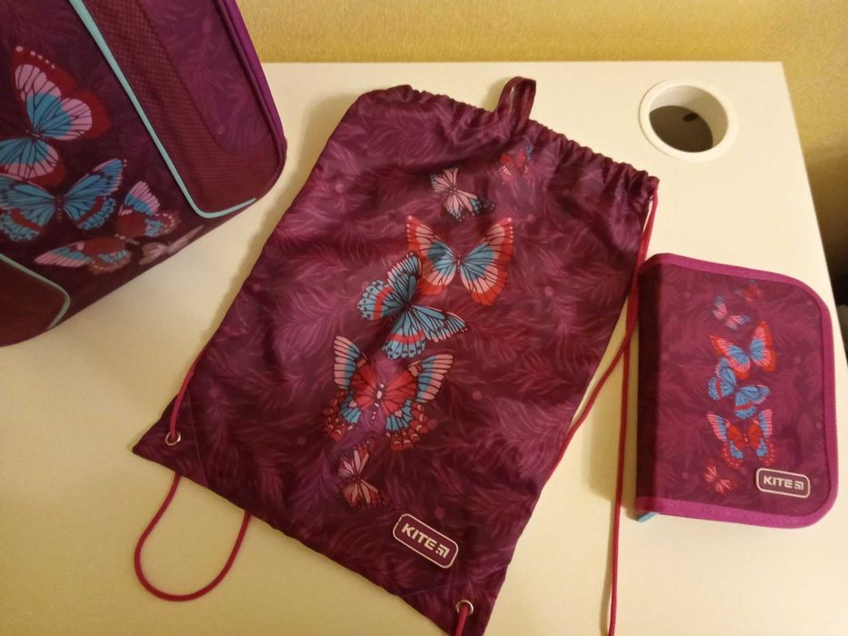 Рюкзак шкільний, пенал, сумка для взуття  ТМ Kite + подарунок
