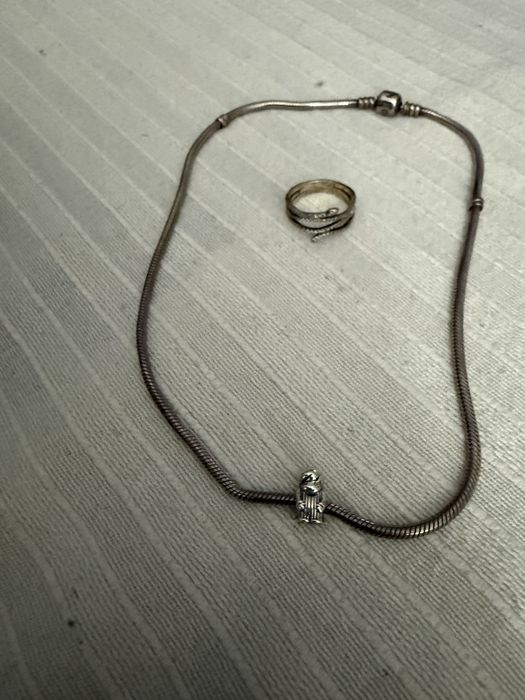 Pandora Original – Anel Serpente + Colar com Pendente