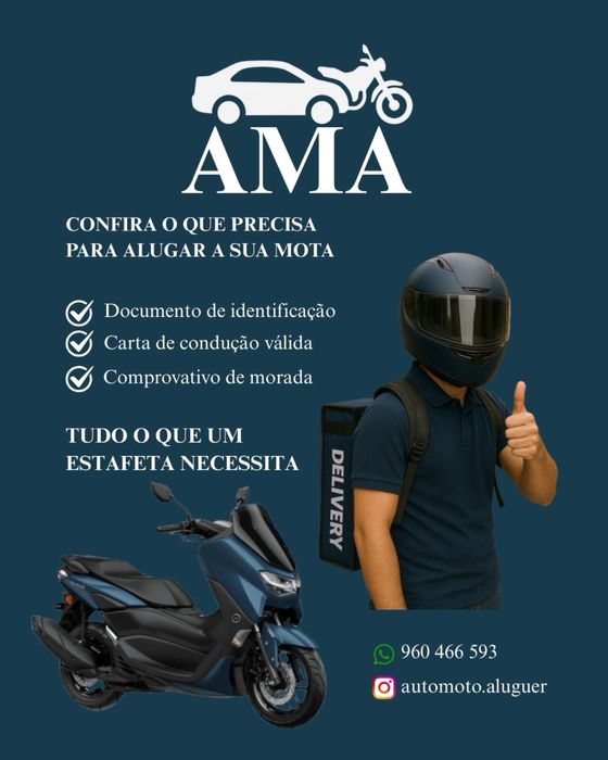 Mota disponivel para aluguer