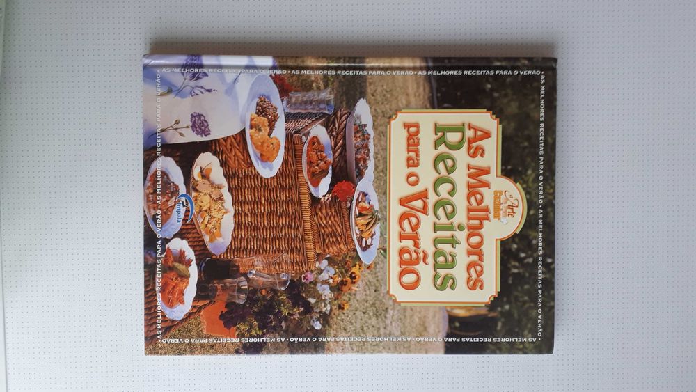 Livro de culinária "As melhores receitas de verão" novo