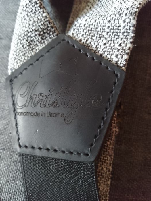 Підтяжки до 2 метрів унісекс . Текстиль + еластан сірого кольору