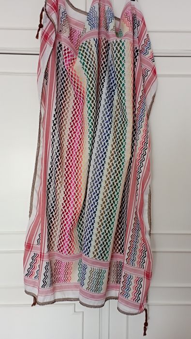 Pareô de algodão colorido