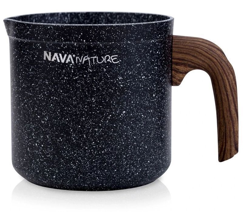 Garnek Granitowy Rondelek Do Gotowania Mleka Kremów Sosów Budyniu 1L