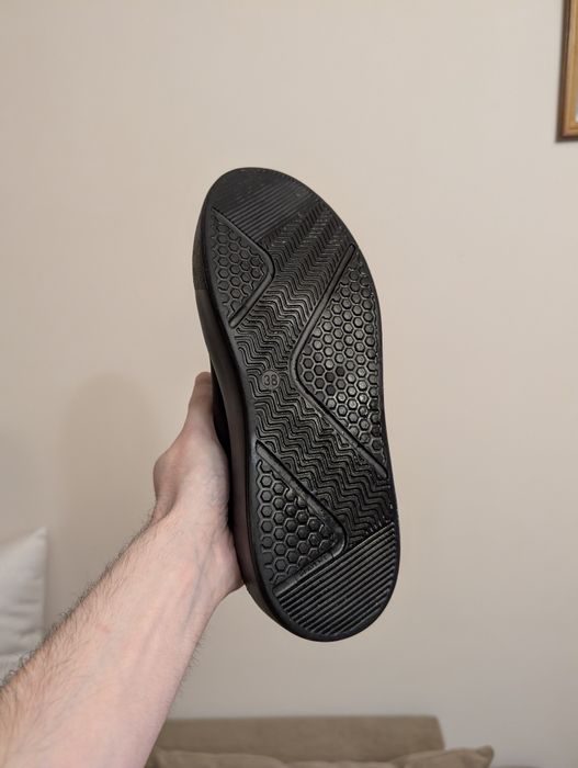 Кеди Kalenda чорні шкіряні 38 (25 см) можливий обмін