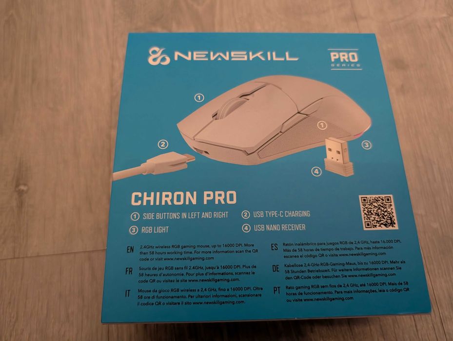 Newskill Chiron PRO Rato Gaming Sem Fios RGB 16000DPI Branco
