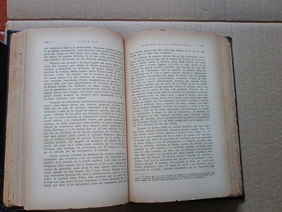 Memorias Póstumas 3 Partes - General José María Paz