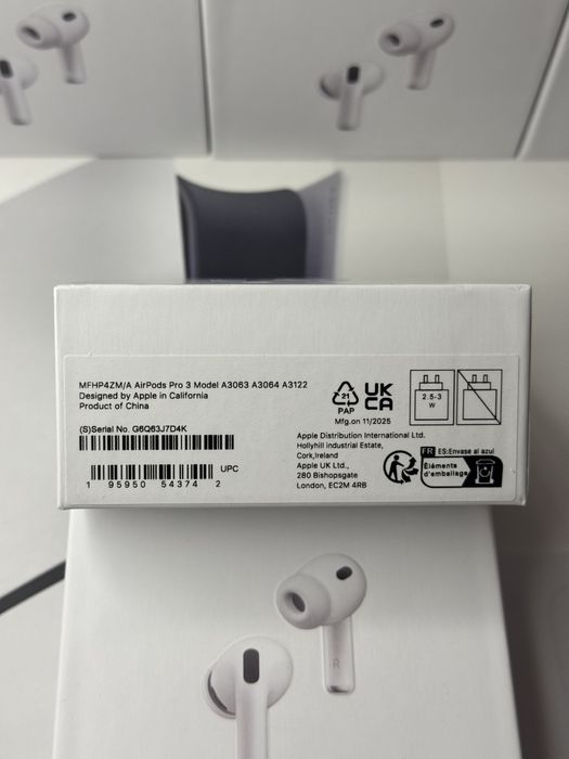 Apple Airpods Pro 3 - бездротові навушники з активним шумопоглинанням