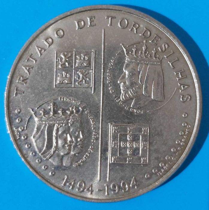 200$00 de 1994, comemorativa do Tratado de Tordesilhas