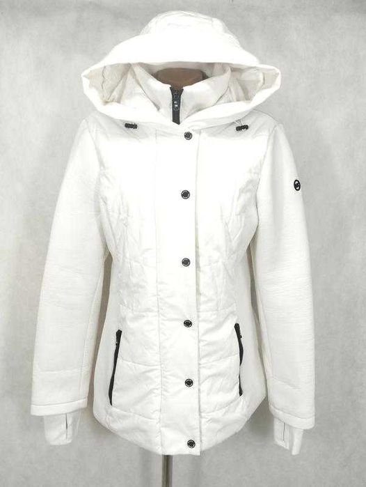Белая куртка с капюшоном michael kors